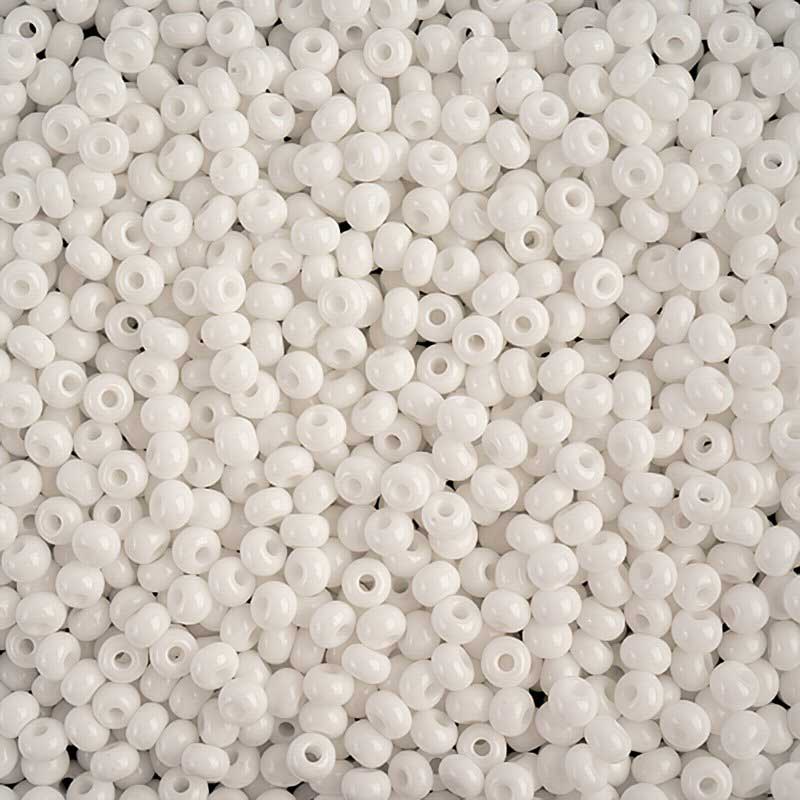Czech Seed Beads - 6/0 - Opaque White (500g)