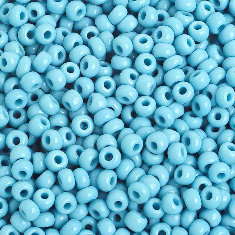 Czech Seed Beads - 6/0 - Opaque Turquoise Blue (500g)