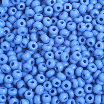 Czech Seed Beads - 6/0 - Opaque Medium Blue (500g)