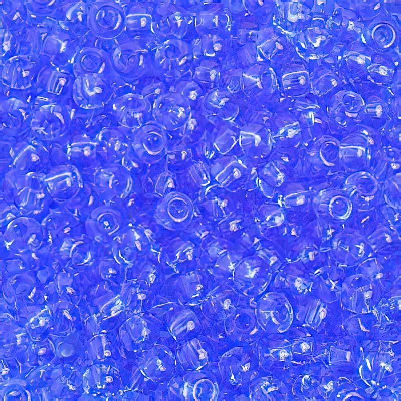 Czech Seed Beads - 6/0 - Transparent Medium Blue (500g)
