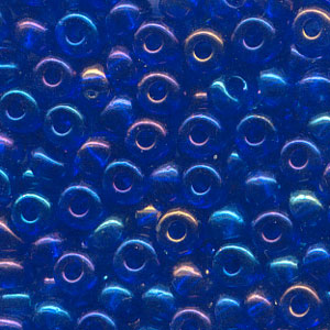 Czech Seed Beads - 6/0 - Transparent Iris Navy Blue (500g)