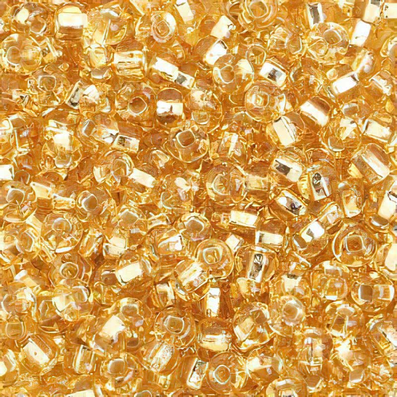 Czech Seed Beads - 6/0 - Silver Lined Gold (500g)