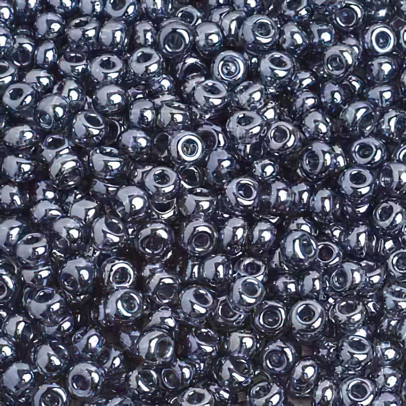 Czech Seed Beads - 6/0 - Transparent Lustre Black Diamond (500g)
