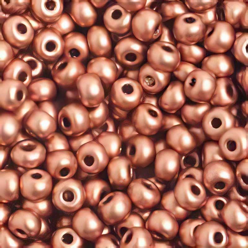 Czech Seed Beads - 6/0 - Metallic Light Copper (500g)