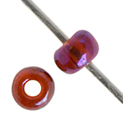 Czech Seed Beads - 6/0 - Transparent Dark Topaz AB (500g)