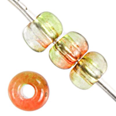 Czech Seed Beads - 6/0 - Red/Green Blend (500g)