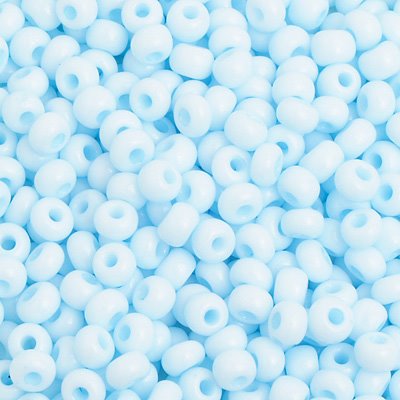 Czech Seed Beads - 6/0 - Chalk Light Blue Solgel (500g)