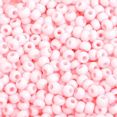Czech Seed Beads - 6/0 - Chalk Light Pink Solgel (500g)