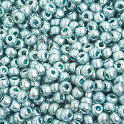 Czech Seed Beads - 6/0 - Metallic Light Green Solgel (500g)