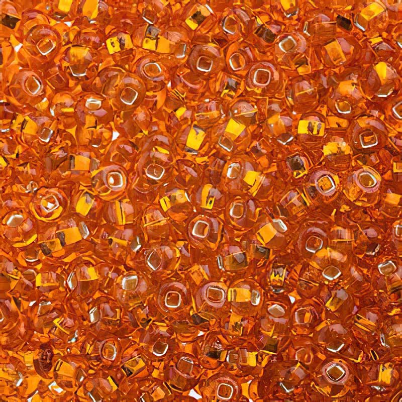 Czech Seed Beads - 6/0 - Silver Lined Orange (500g)