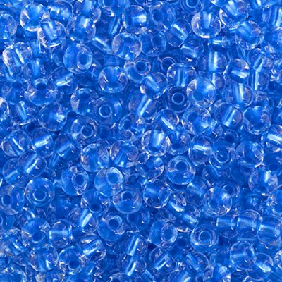 Czech Seed Beads - 6/0 - Crystal Blue Terra Pearl Lined (500g)