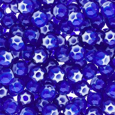 Czech - 2/0 Seed bead - Cornelian White Star Dark Blue (50g)