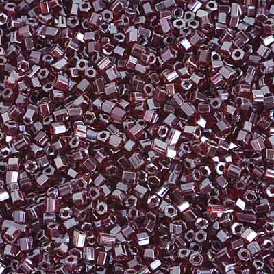 Czech - 10/0 2-cut Seed Beads - Garnet Luster (500g)