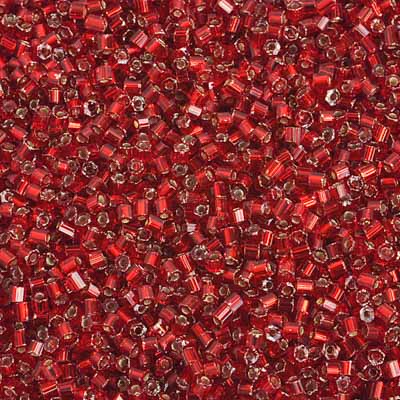 Czech Cut Seedbeads - 10/0 - Silver Lined Red (hank)
