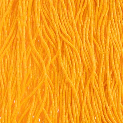 Czech - 10/0 2-cut Seed Beads - Opaque Light Orange (500g Strung)