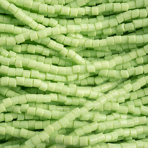 Czech Seed Beads - 10/0 - 2 Cut - Opaque Pale Green (500g Strung)