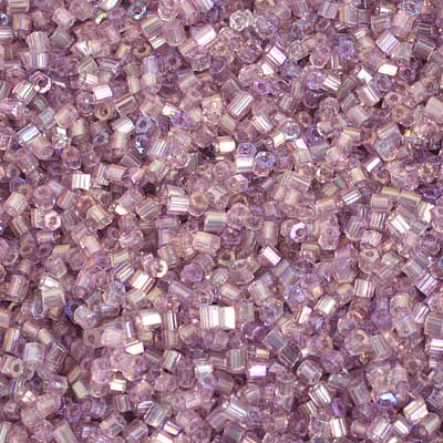 Czech - 10/0 2-cut Seed Beads - Transparent Light Purple AB (500g Strung)