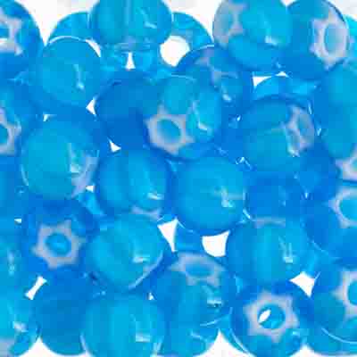 Czech - 32/0 Seed bead - Cornelian White Star Light Blue (50g)