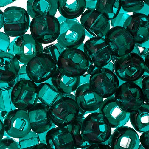 Czech - 32/0 Seed bead - Transparent Teal Square Hole (250g)