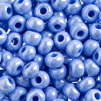 Czech - 32/0 Seed bead - Opaque Pale Blue/sfinx (250g)