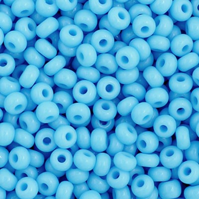 Czech Seed Beads - 11/0 - Opaque Light Blue (23g)