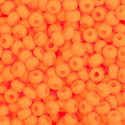 Czech Seed Beads - 11/0 - Opaque Light Orange (23g)