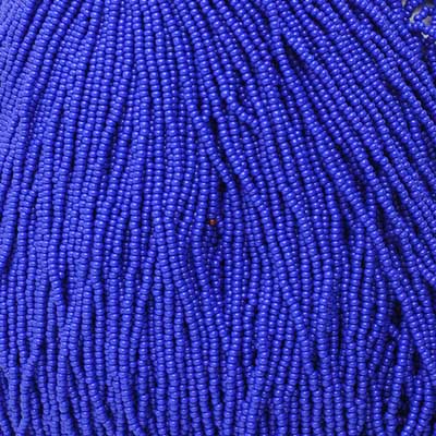 Czech - 11/0 Seed bead - Opaque Royal Blue (500g Strung)