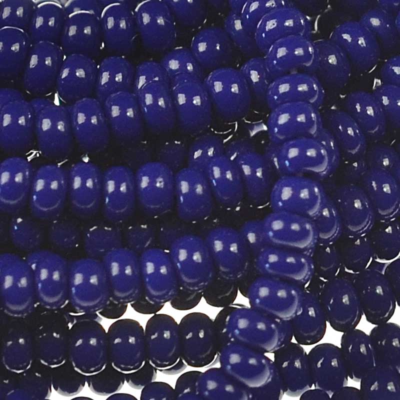 Czech Seed Beads - 11/0 - Opaque Dark Royal Blue (hank)