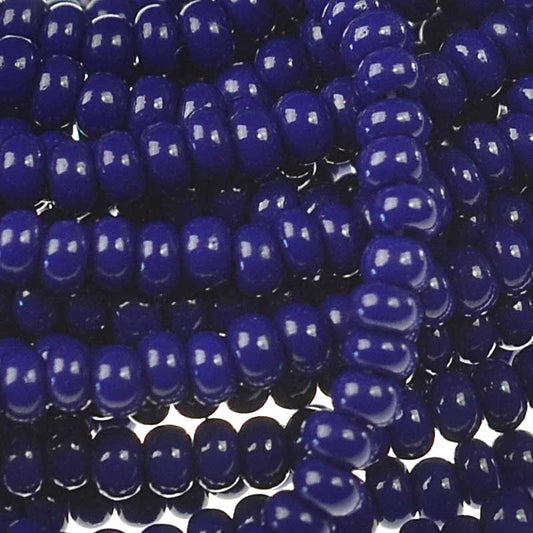 Czech Seed Beads - 11/0 - Opaque Dark Royal Blue (hank)