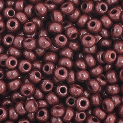 Czech Seed Beads - 11/0 - Opaque Dark Brown (23g)