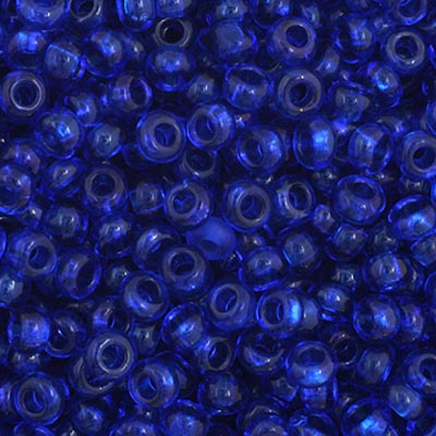 Czech Seed Beads - 11/0 - Transparent Navy Blue (23g)