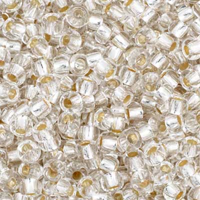 Czech - 11/0 Seed bead - Crystal Silver Lined (250g)