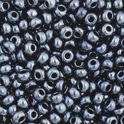 Czech Seed Beads - 11/0 - Metallic Gunmetal (23g)