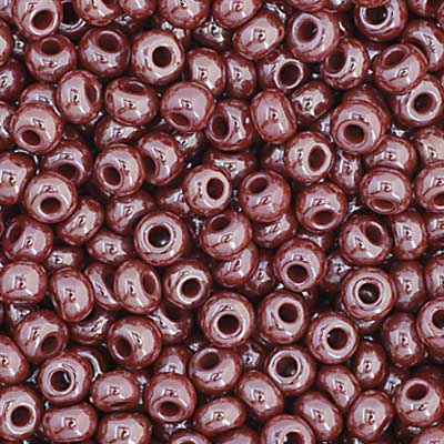 Czech - 11/0 Seed bead - Opaque Brown Luster (250g)