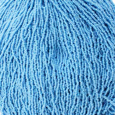 Czech - 11/0 Seed bead - Opaque Blue Luster (500g Strung)