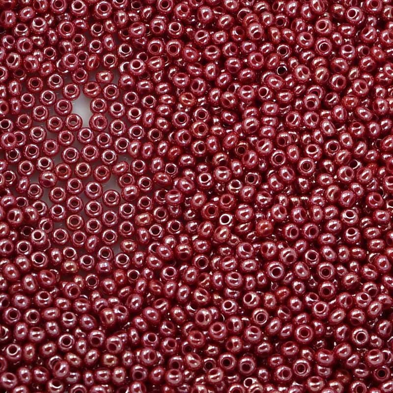 Czech Seed Beads - 11/0 - Opaque Red Luster (23g)