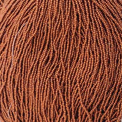 Czech - 11/0 Seed bead - Metallic Copper (500g Strung)