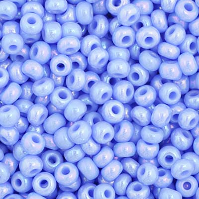Czech - 11/0 Seed bead - Opaque Light Blue AB (250g)