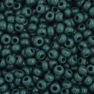 Czech - 11/0 Seed bead - Opaque Dark Green (250g)