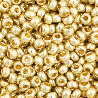 Czech Seed Beads - 11/0 - Metallic Light Gold Solgel (23g)
