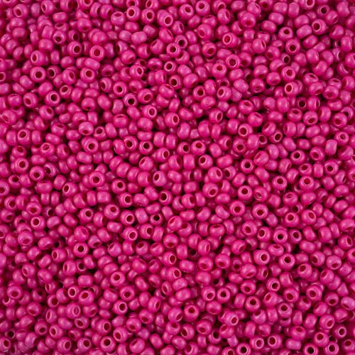 Czech Seed Beads - 11/0 - Terra Intensive Pink Matte (250g)