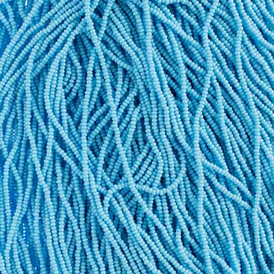Czech - 12/0 Seed Bead - Opaque Light Blue (500g Strung)