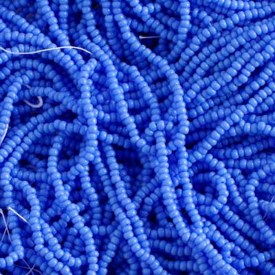 Czech - 12/0 Seed Bead - Opaque Pale Blue (500g Strung)