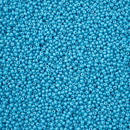 Czech Cut Seedbeads - 13/0 - Opaque Blue (10g)