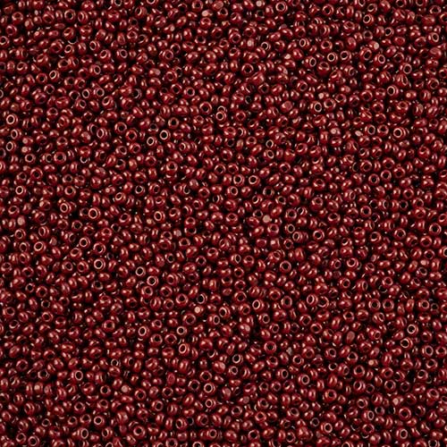 Czech Seed Beads - 13/0 - Charlotte Single Cut - Opaque Medium Brown (100g Pack