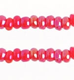 Czech - 13/0 Charlotte - Opaque Red AB (100g Strung)