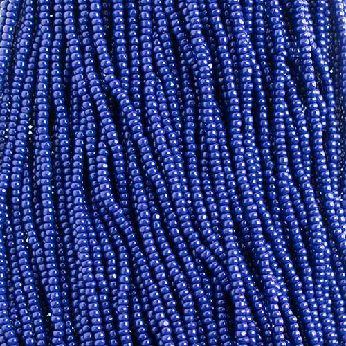 Czech Seed Beads Cut - 8/0 - Opaque Dark Blue (500g Strung)