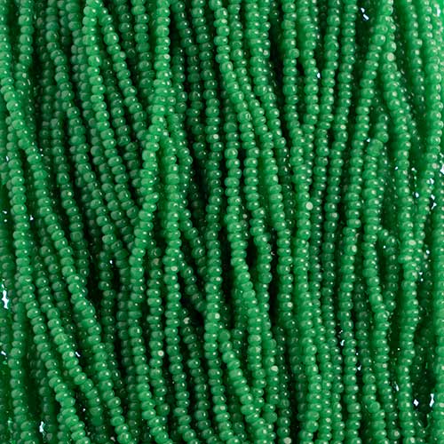 Czech Seed Beads Cut - 8/0 - Oily Green (500g Strung)