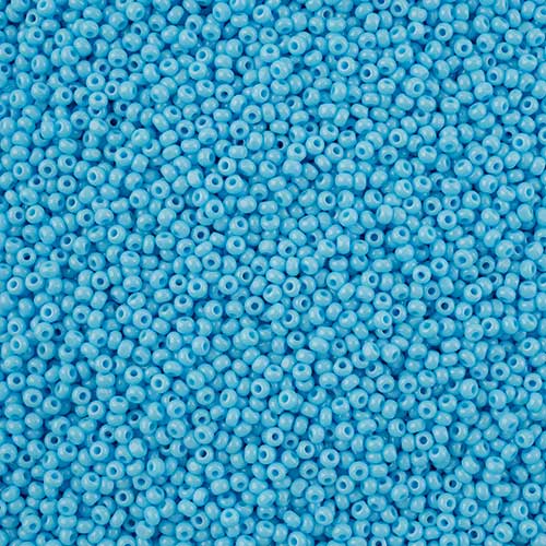 Czech Seed Beads - 11/0 - Single Cut - Opaque Light Blue (100g Pack Loose)