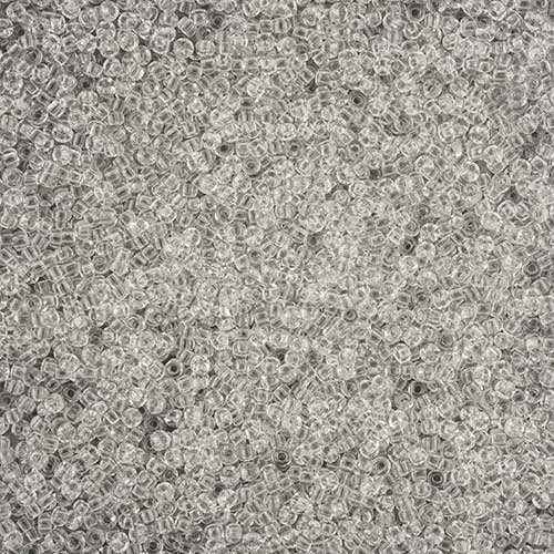 Czech Seed Beads - 11/0 - Single Cut - Transparent Crystal (100g Pack Loose)